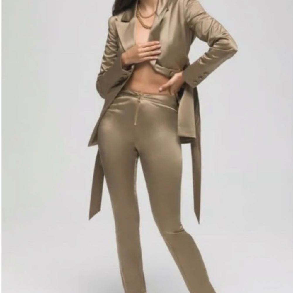 Good American Sateen Exec Pant